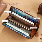 Jream | Antidiebstahl Leder Reisebörse