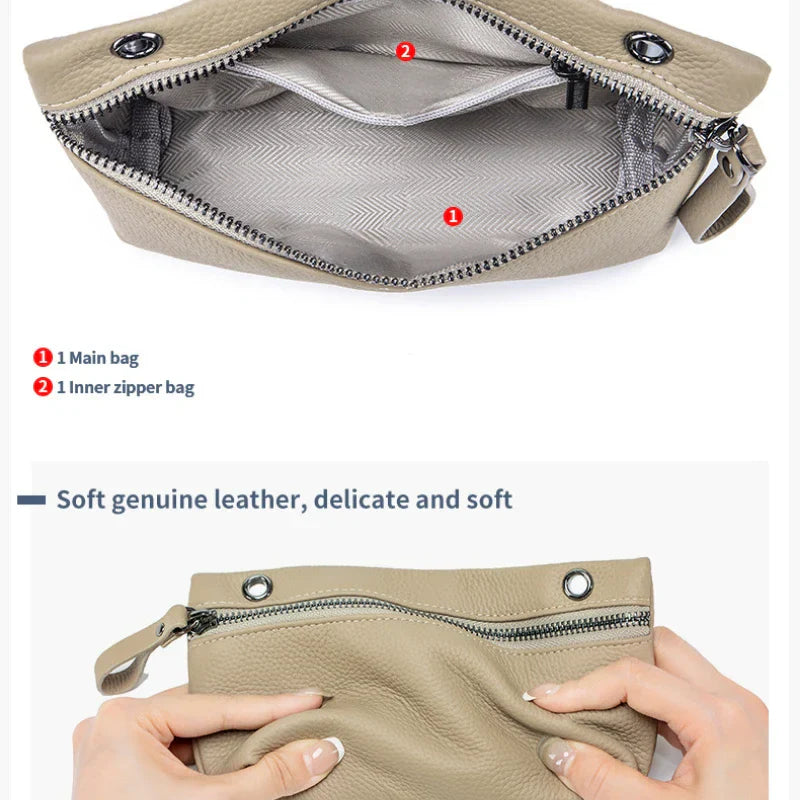 Elena | Kleine kompakte Schultertasche aus Kunstleder