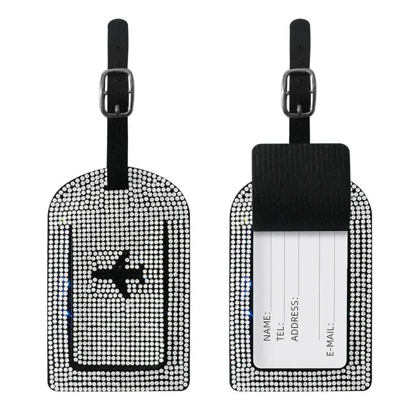 Lottie | Glitzernder Reisepasshalter & Gepäckanhänger Set