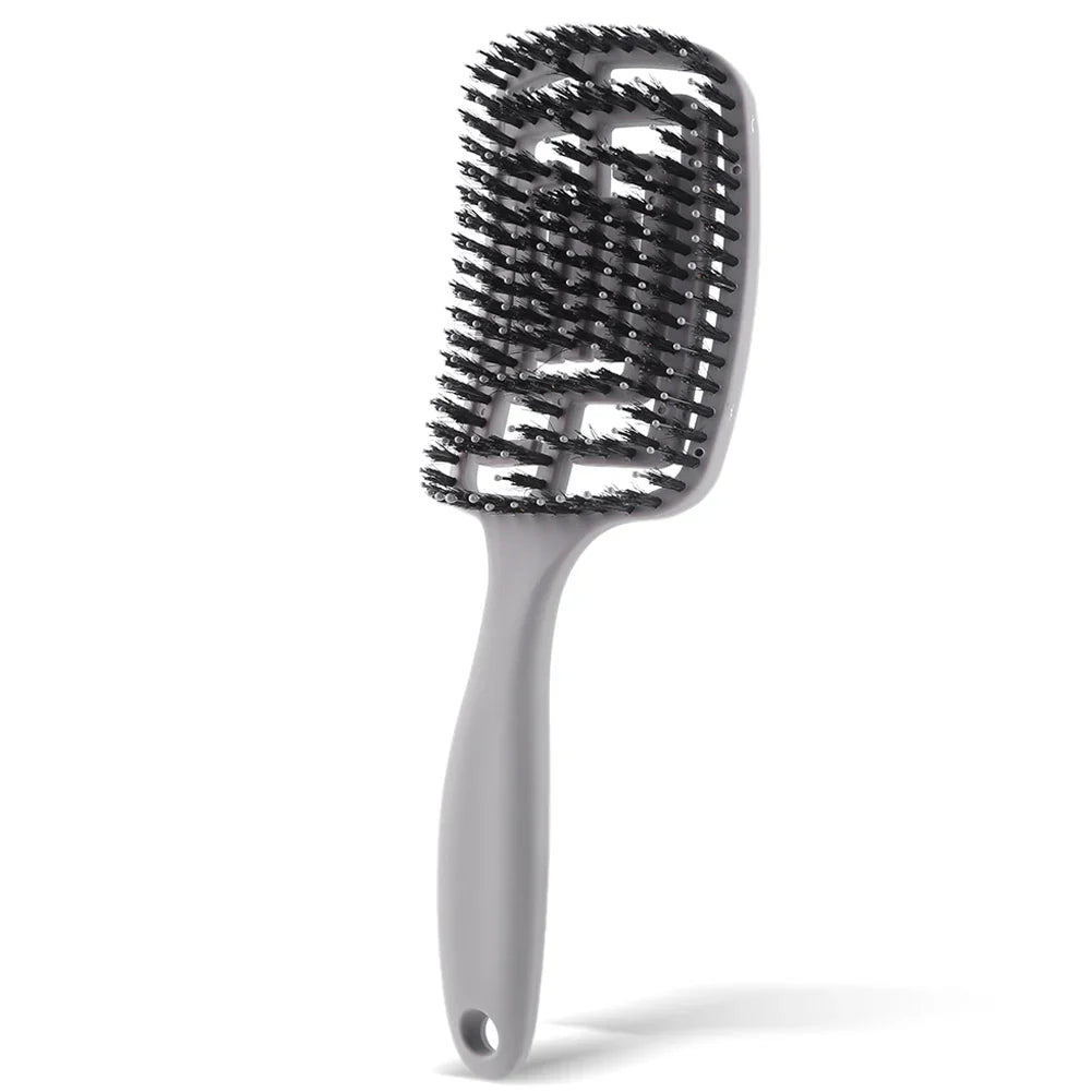 TangleFree - Nylon Borders Detangler Pinsel für gekrümmtes Styling-2