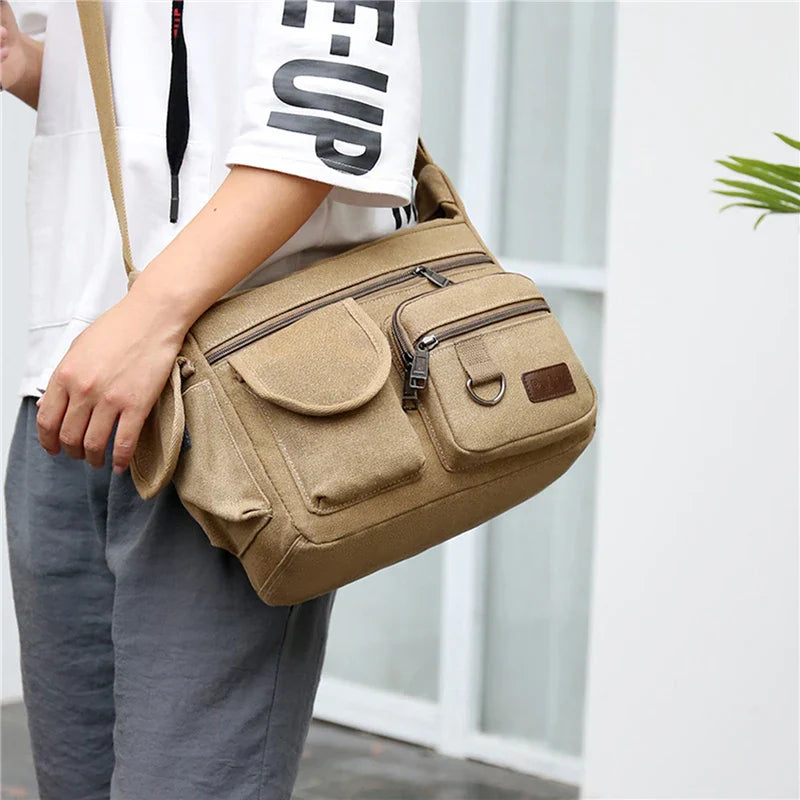 Max | Canvas Messenger Schultertasche