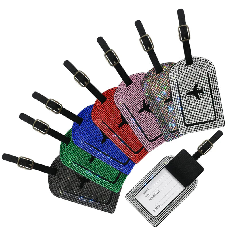 Lottie | Glitzernder Reisepasshalter & Gepäckanhänger Set