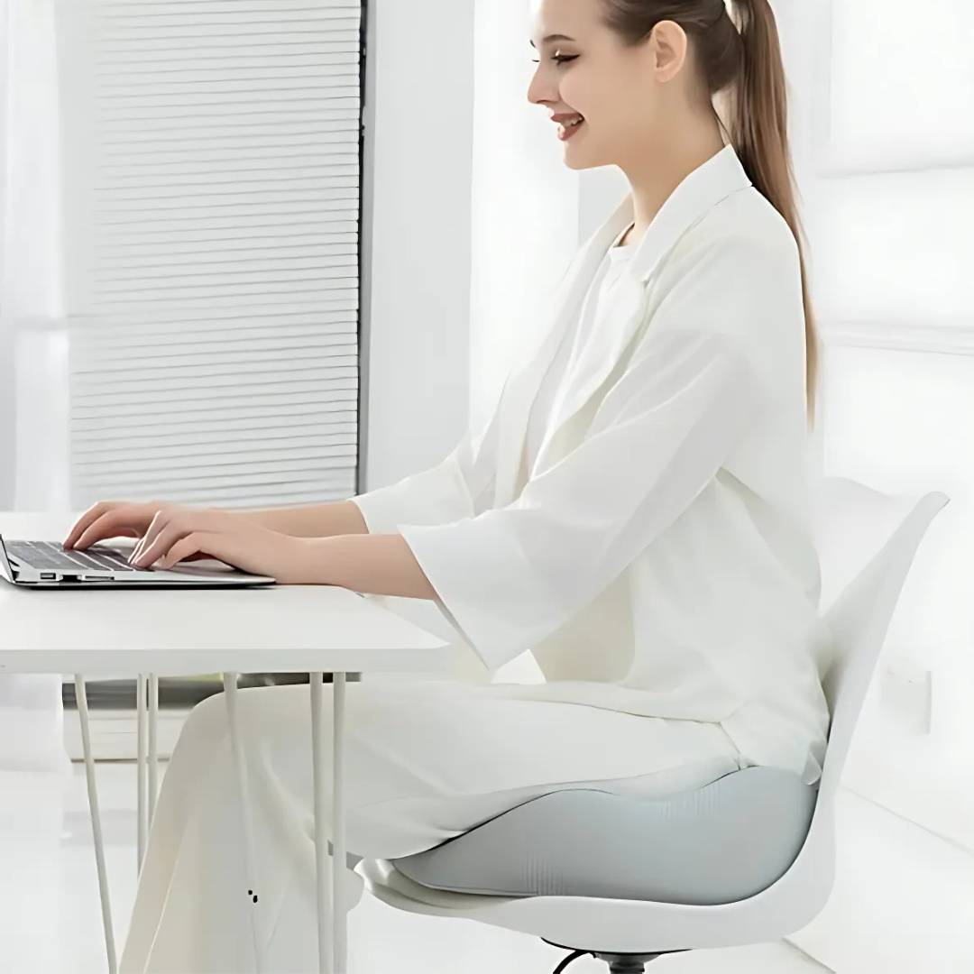 SITSMART Einstellbarer Speicherschaum Sit Knochenrelief | Sitzkissen für Steißbeindruckschmerzen - Haltungsunterstützung in Bürostühle 4