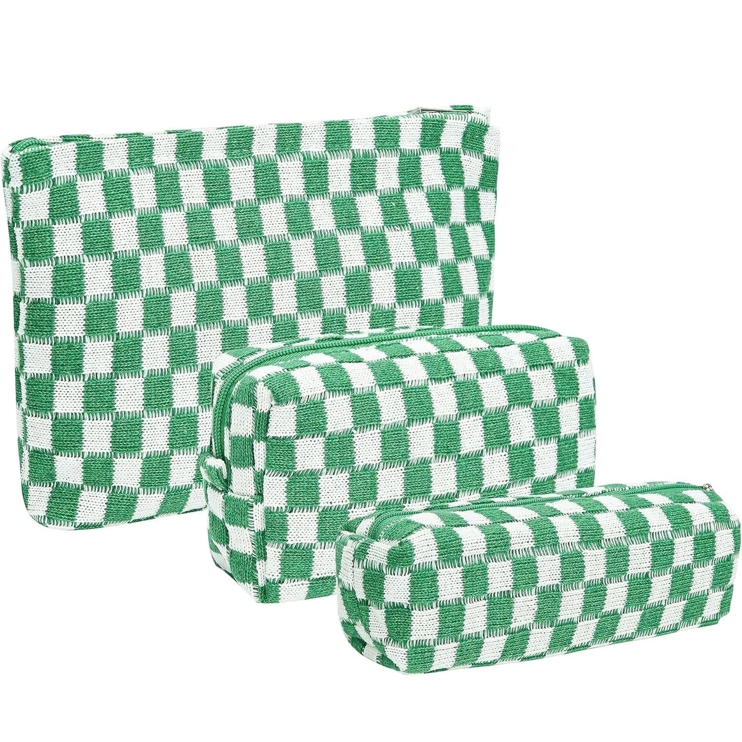 Claire | Stilvolles und funktionales kariertes Beauty-Organizer-Set