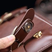 Liam | Retro PU Leder Aktentasche Crossbody Messenger Tasche