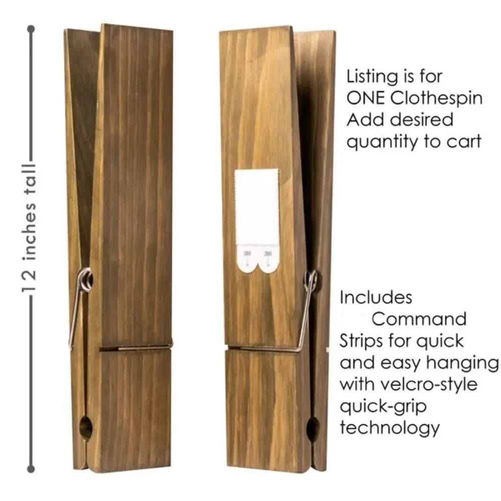  Holzhandtuchclip Megagrip - Großer Kleidungsstifte für Badezimmerzubehör-5