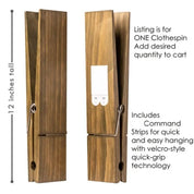  Holzhandtuchclip Megagrip - Großer Kleidungsstifte für Badezimmerzubehör-5