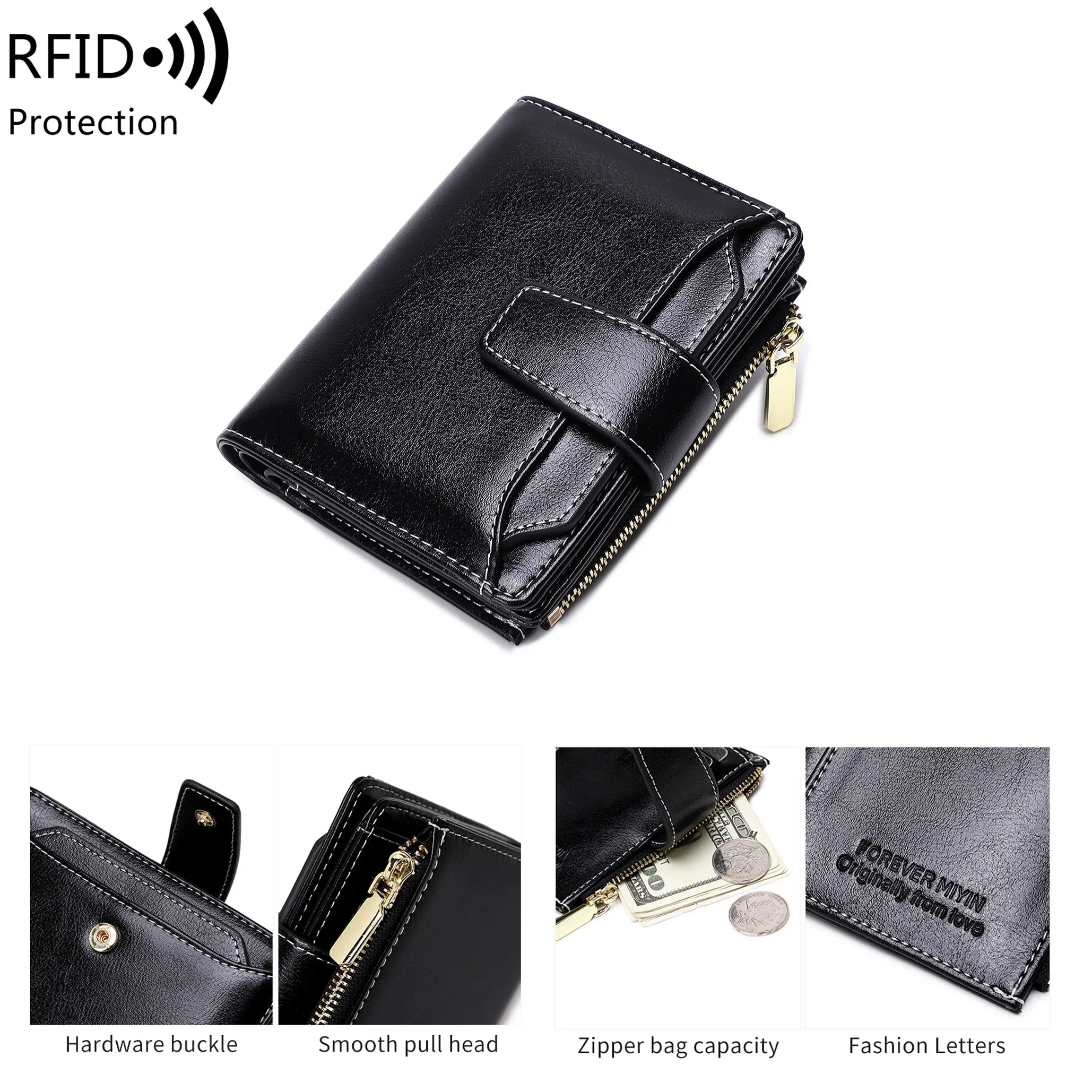 Henley | Kompakte RFID-blockierende Trifold-Reisebrieftasche