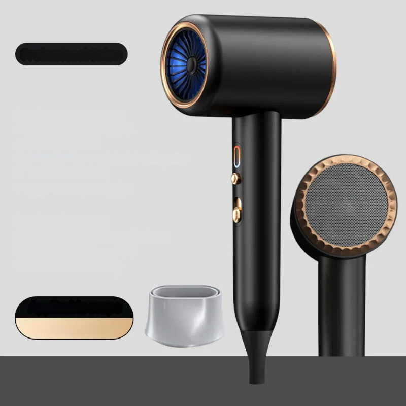 Salonpro - Doppeltemperatur Hochleistungshaartrockner & Pinsel 7