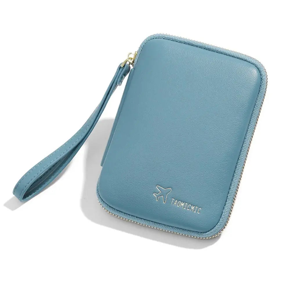 Robin | Eleganter PU-Leder Reisepasshalter Geldbörse