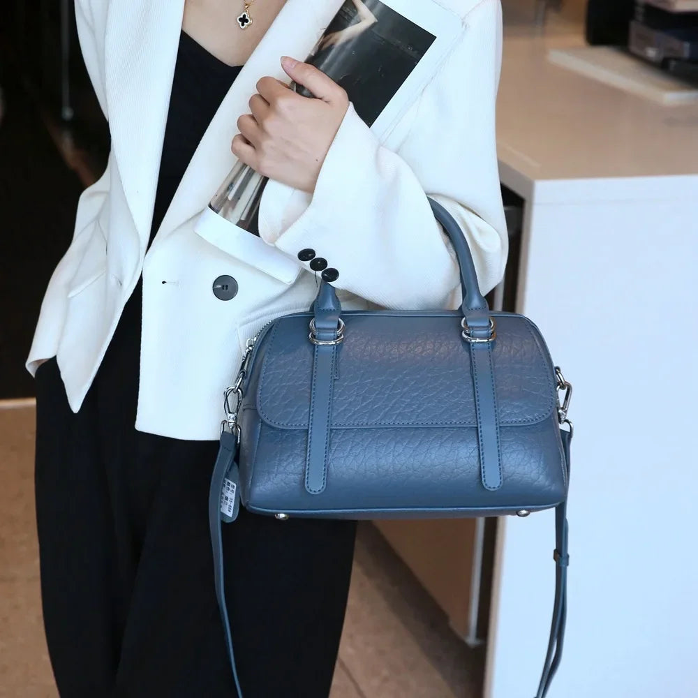 Ella | Damen Elegante Leder Crossbody Sling Handtasche