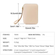 Robin | Eleganter PU-Leder Reisepasshalter Geldbörse