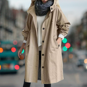 HANNA | Warmer Lässige Übergangsjacke Trenchcoat