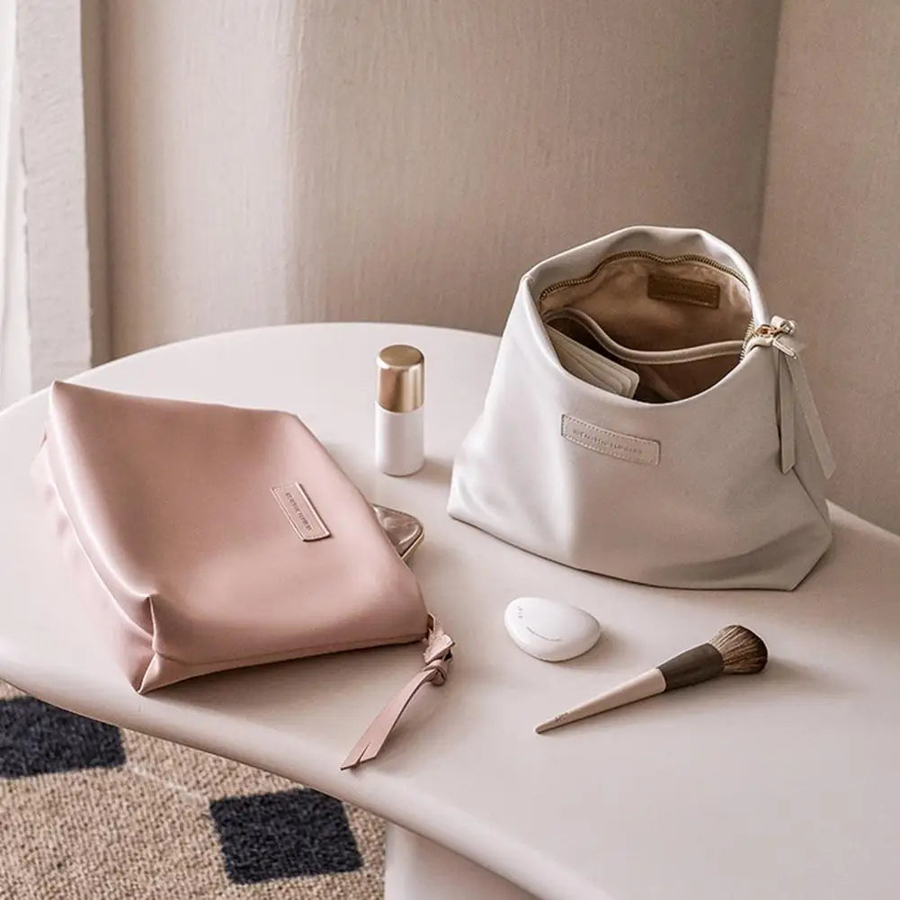 Nori | Damen Kosmetiktasche aus PU-Leder mit großem Fassungsvermögen