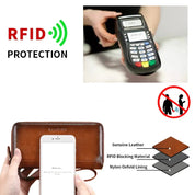 Jream | Antidiebstahl Leder Reisebörse