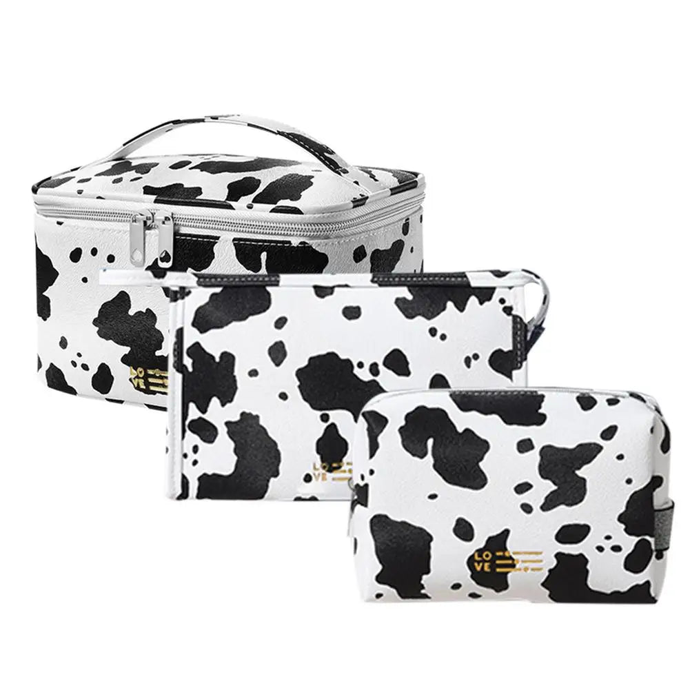 Magdalena | Kuhfell PU Leder wasserdichte Kosmetiktasche