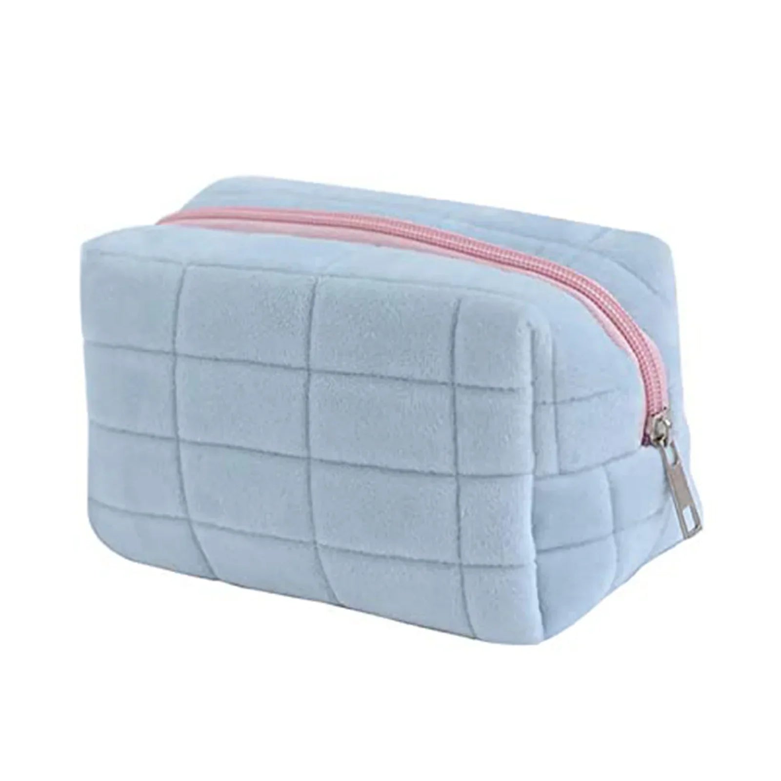 Yamileth | Karierter Plüsch-Make-up-Beutel