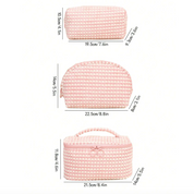 Emily | Stilvolle und vielseitige weiche Cordura Kosmetiktaschen-Set