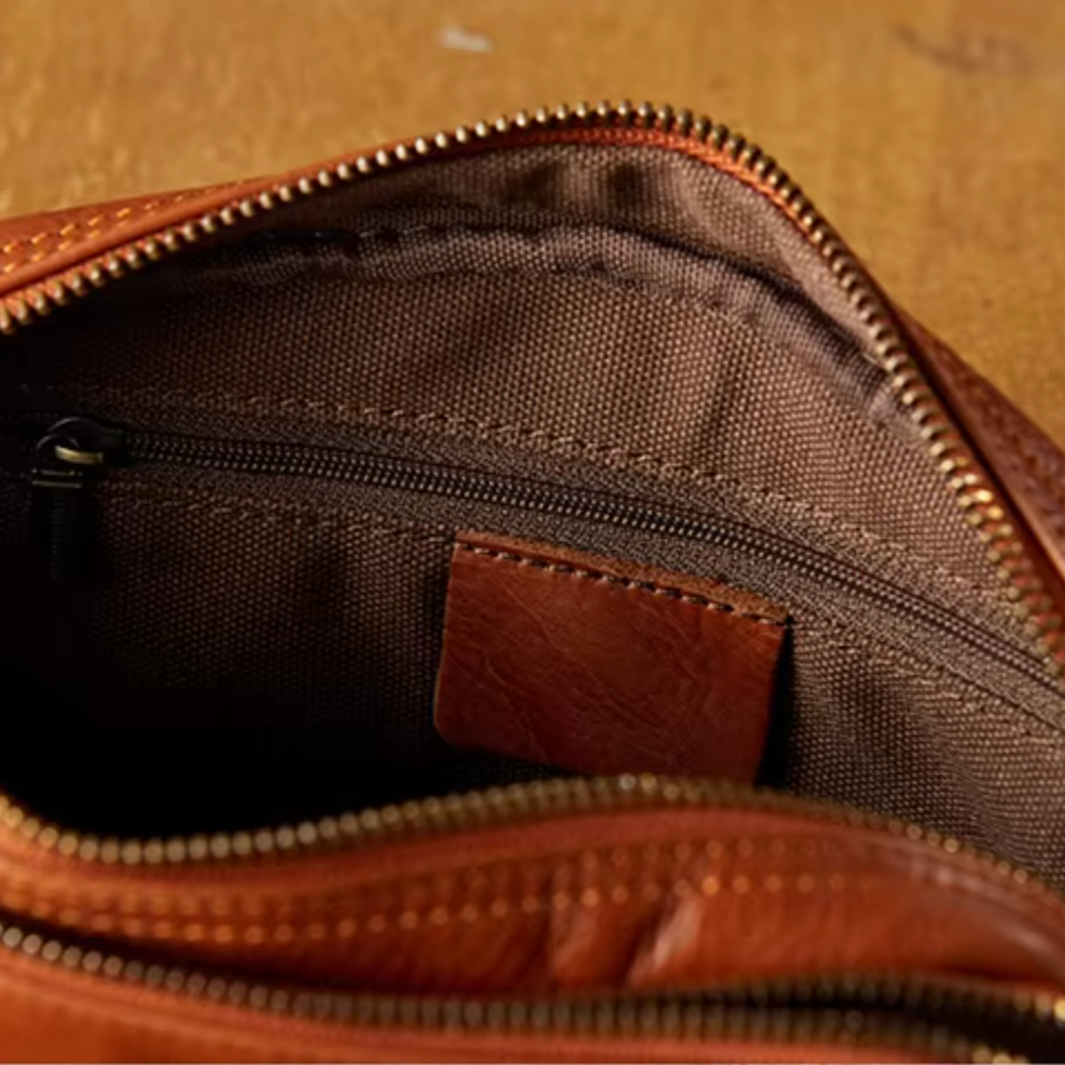 Milo | Retro Echte Leder Umhängetasche