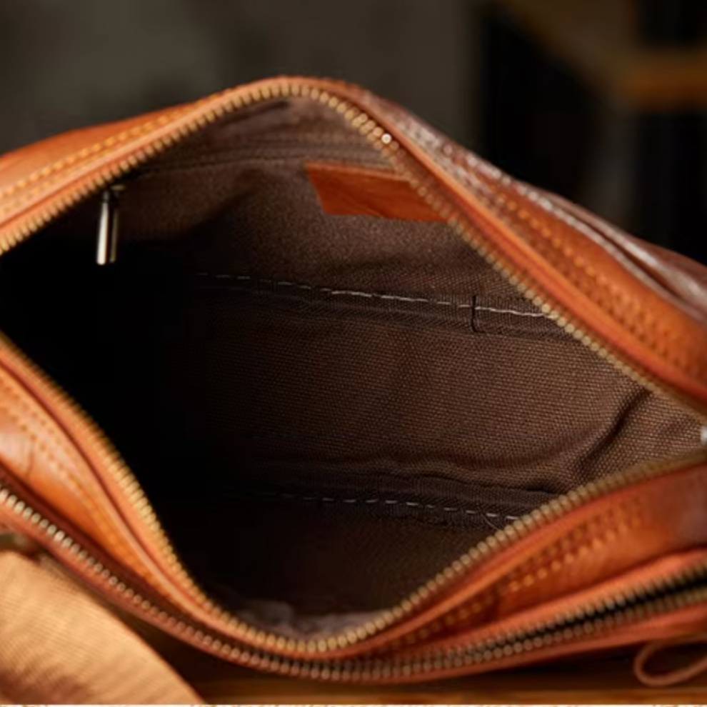 Milo | Retro Echte Leder Umhängetasche