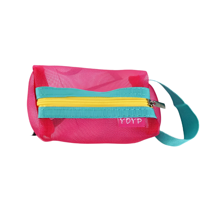 Raina | Transparente Farbige Netz-Make-up-Tasche