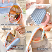 Bailee | Kosmetiktasche mit Farbkontrast im Dreiecksdesign