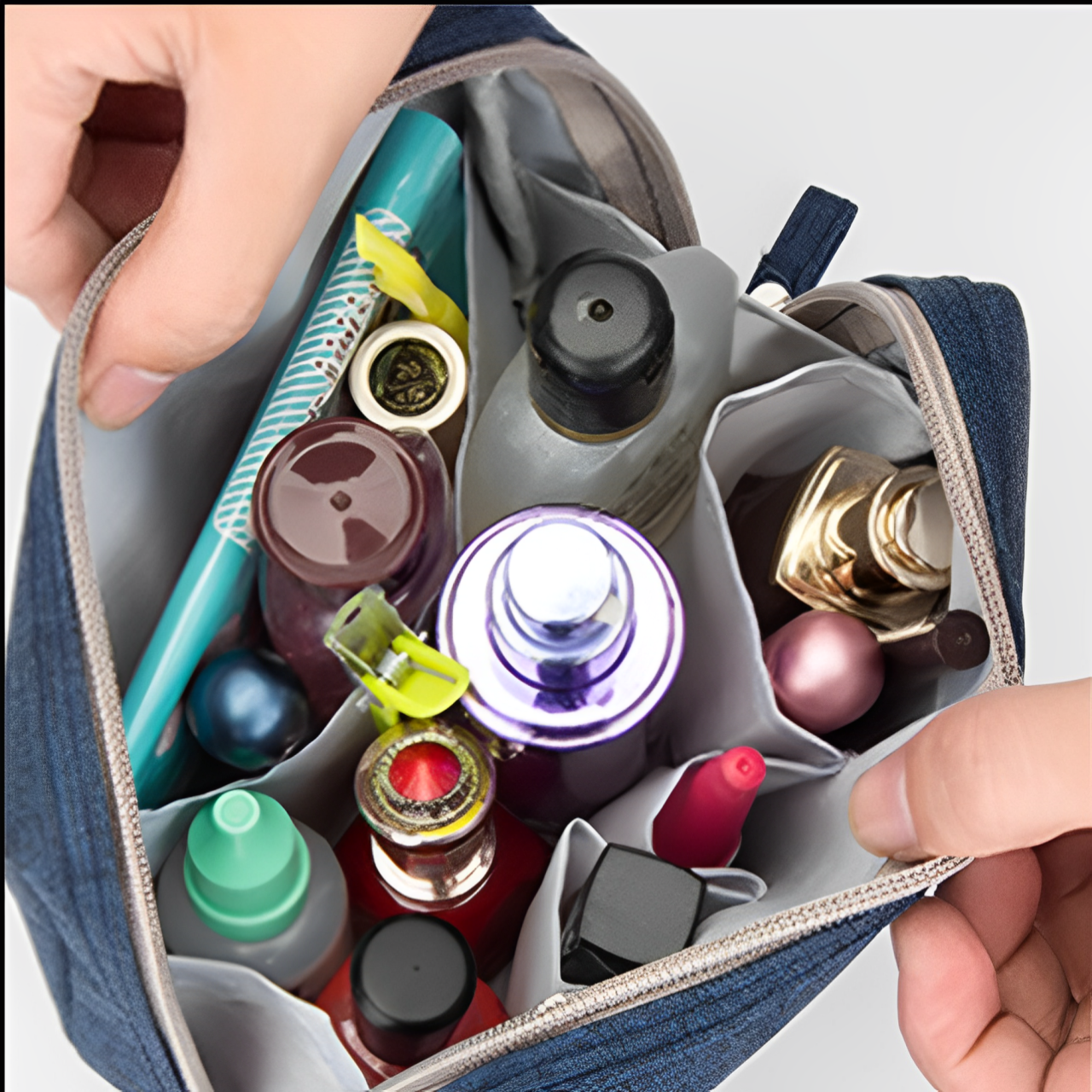 Jolie | Große wasserfeste Make-up Kosmetik Toilettentasche organizer