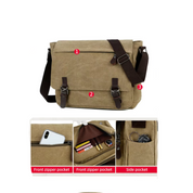 Luca | Kompakte Crossbody Messenger Laptop Reisetasche