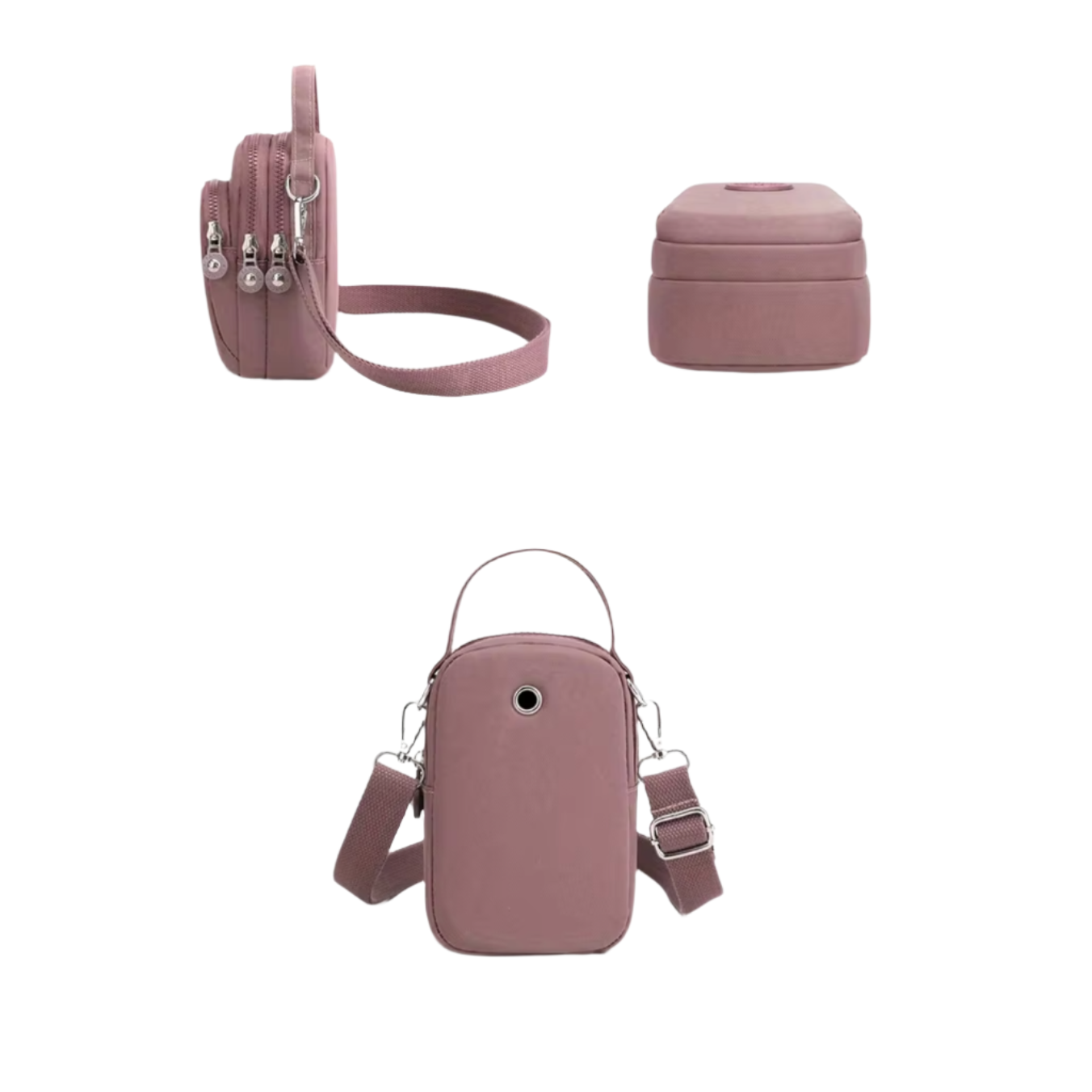 Sophie | Minimalistische Nylon Schultertasche