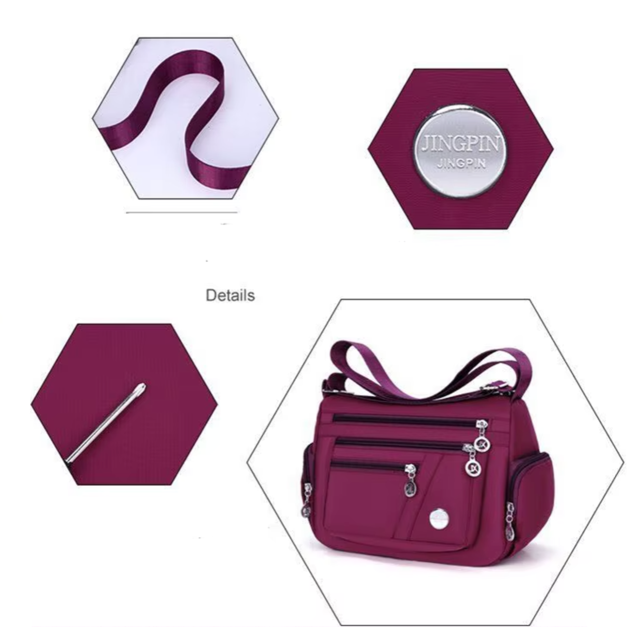 Elise | Elegante große Kapazität Umhängetasche für Reisen