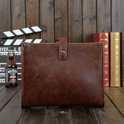 Liam | Retro Geschäfts Leder Schultertasche