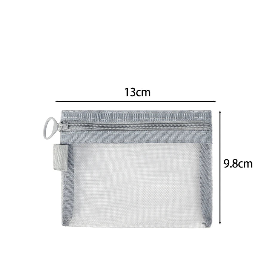 Keily | 3-teiliges Nylon-Mesh Kosmetik- und Toilettenbeutel-Set