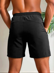  Männer -sportliche Shorts - Leichte Feuchtigkeitswicking - Stretch Fabric - Reißverschlusspocke-2