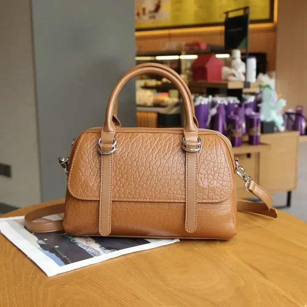 Ella | Damen Elegante Leder Crossbody Sling Handtasche