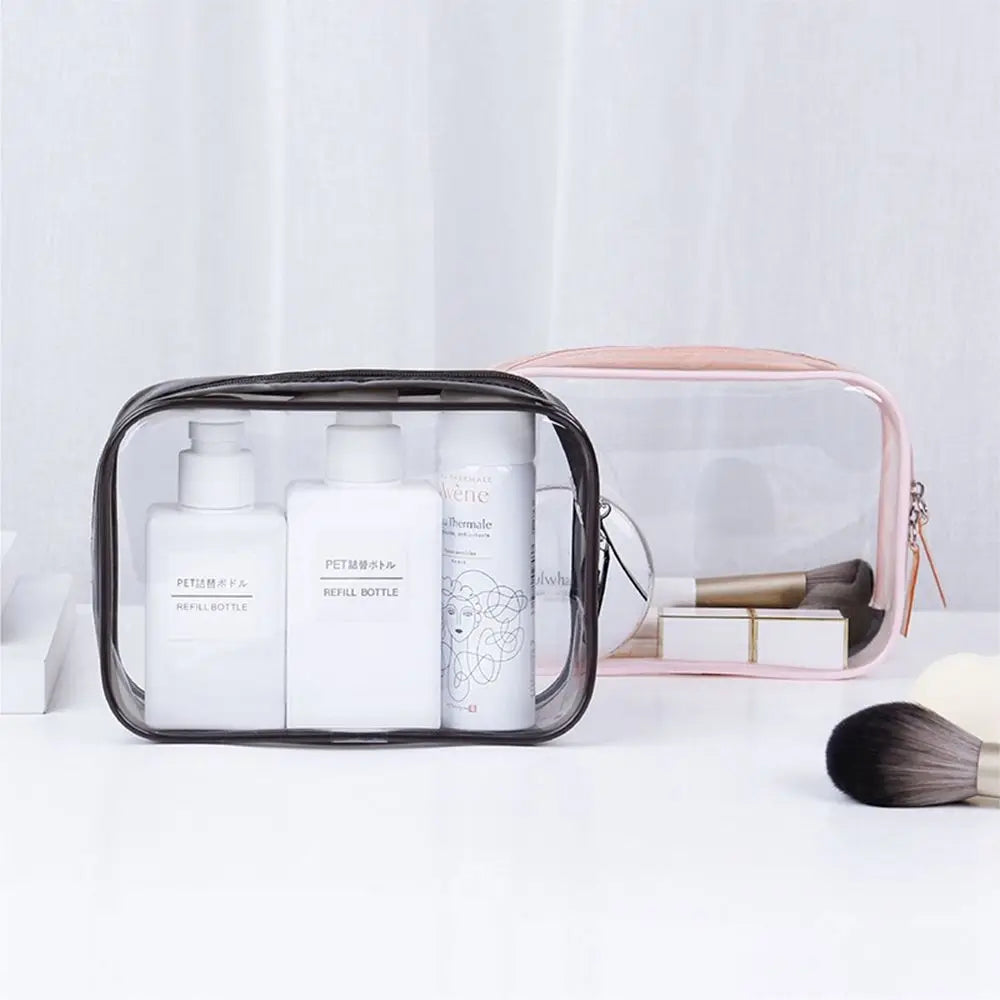 Samantha | Kompakte und tragbare transparente Make-up-Tasche