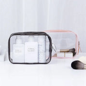 Samantha | Kompakte und tragbare transparente Make-up-Tasche