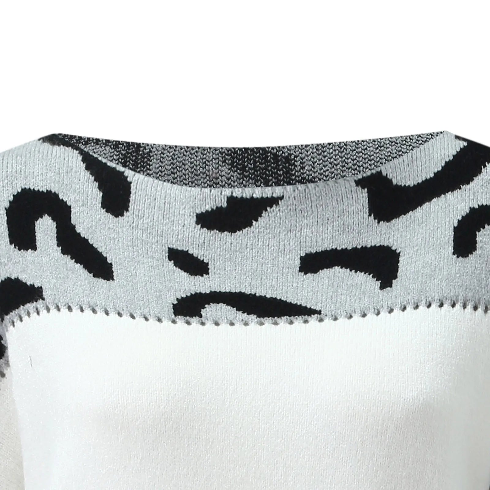 Stephanie | Gestrickter Pullover mit Leopardenmuster für Damen