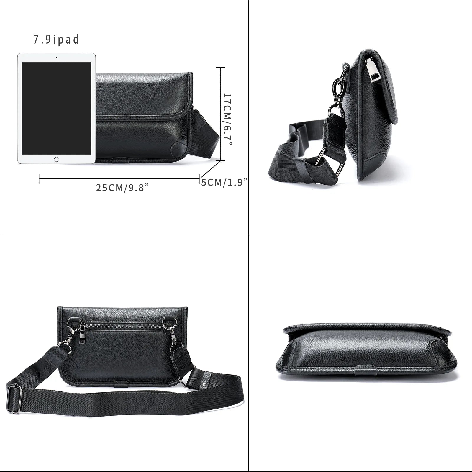 Julian | Multifunktionale Kleine Vintage Umhängetasche