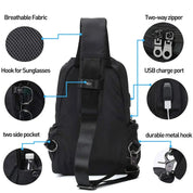 Aaron | Wasserfeste Taktische Kleine Crossbody Bauchtasche