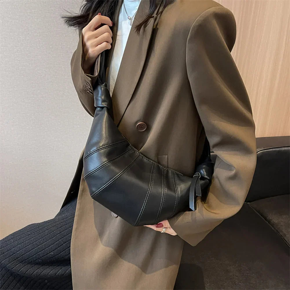 Sofie | Elegante halbrunde PU-Ledertasche für Damen