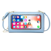 Celia | RFID-blockierender Touchscreen Crossbody Reisepasshalter Reisegeldbörse