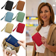 Robin | Eleganter PU-Leder Reisepasshalter Geldbörse