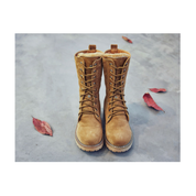 Sena Wildleder Damenstiefel | Hochwertige Stiefel mit Schnürverschluss 1