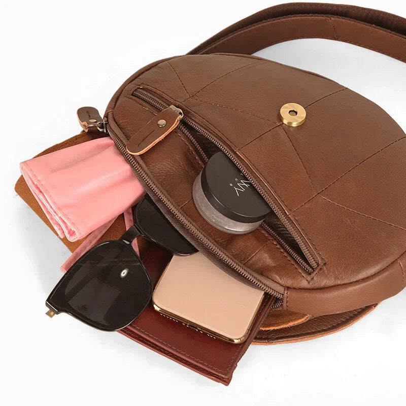 Sophie | Damentasche aus Leder in Blattform als Crossbody-Schultertasche