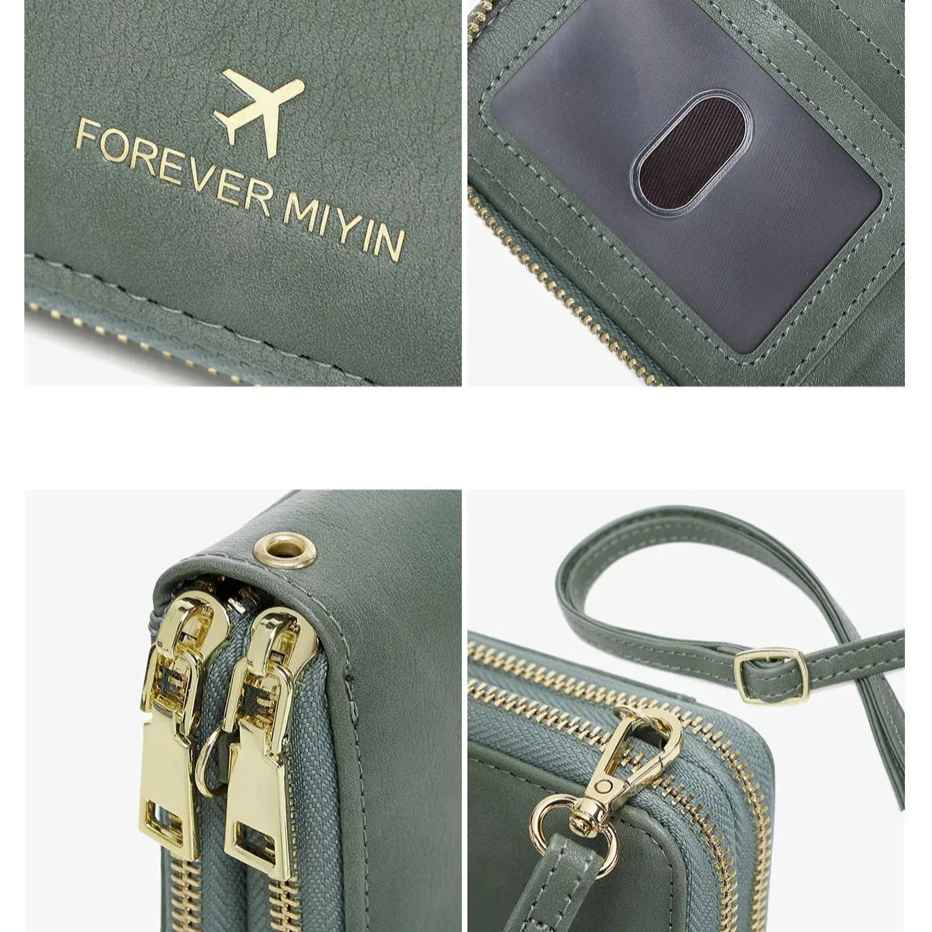 Valery | RFID-blockierende Reisepasshülle mit Trageriemen