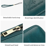 Samira | RFID-blockierender Reisepasshalter Reisegeldbörse mit Handgelenkband