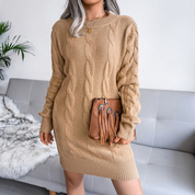 NATHALIE | Gemütliches Herbst-Strickkleid