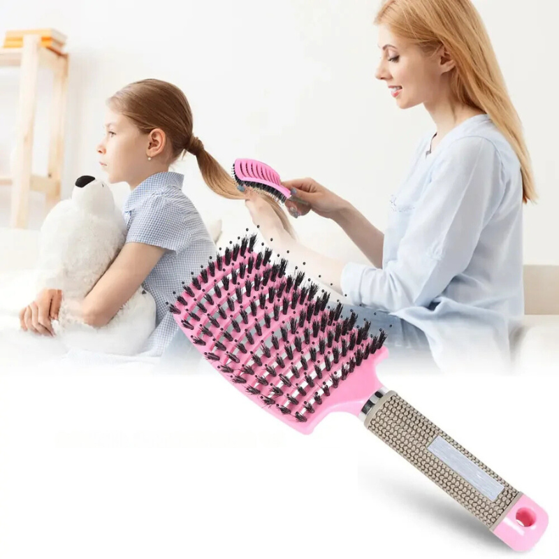 SilkyDetangle Com Comb - Bristle & Nylon Haarbürste für müheloses Styling 8