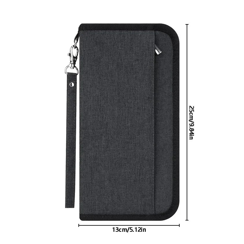 Zayla | Wasserdichte Reisepasshülle mit Handgelenkband