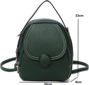 Sophie | Mini Klapp Leren Crossbody Sling Handtas Rugtas met Handvat